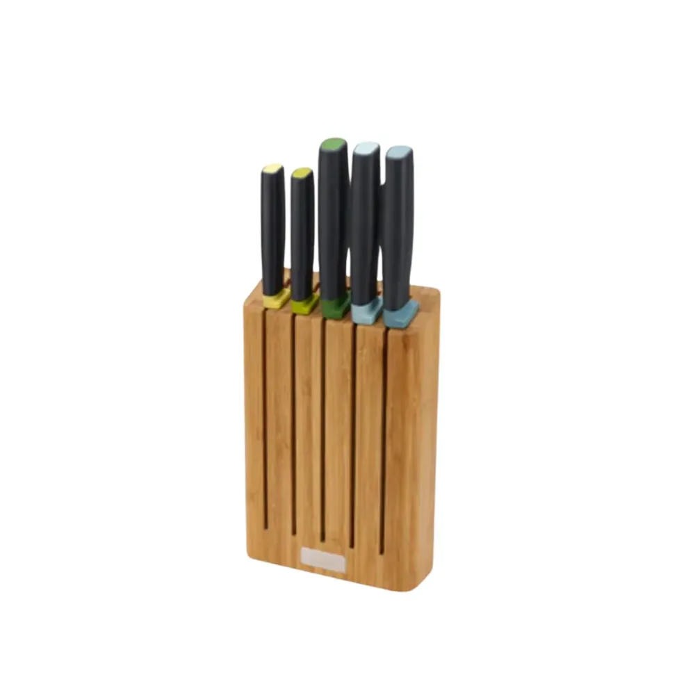 Elevate™ Knives 5-piece Set Bamboo Block