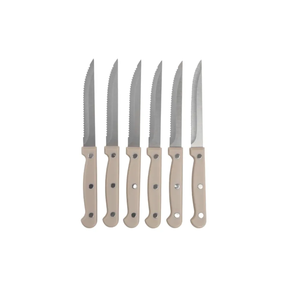 Set 6 Colorful Kitchen Knives - Moonstone