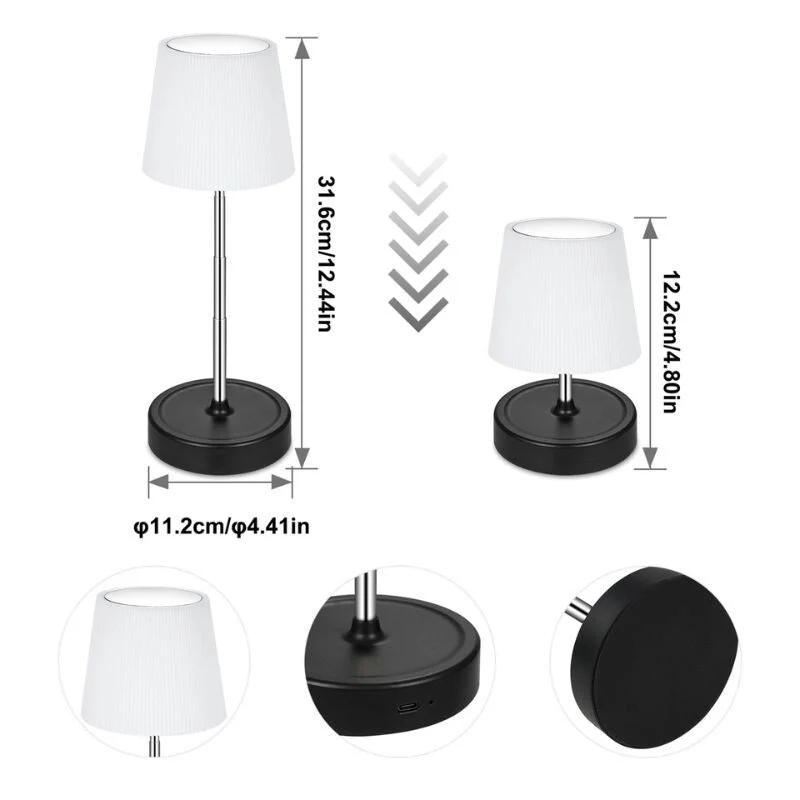 BGPRIDER Podesiva Veličina, LED Noćna Lampa s Promjenom Boje i Dodirnim Upravljanjem