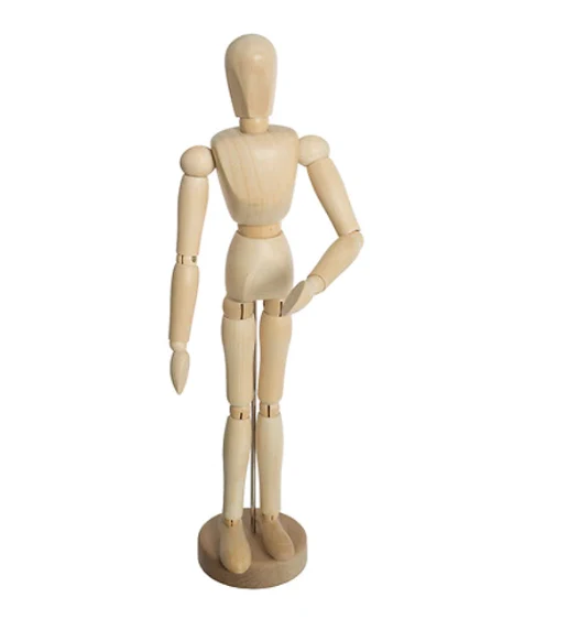 Edukativna drvena figura – Mannequin Collect (32 cm) 🌿✨