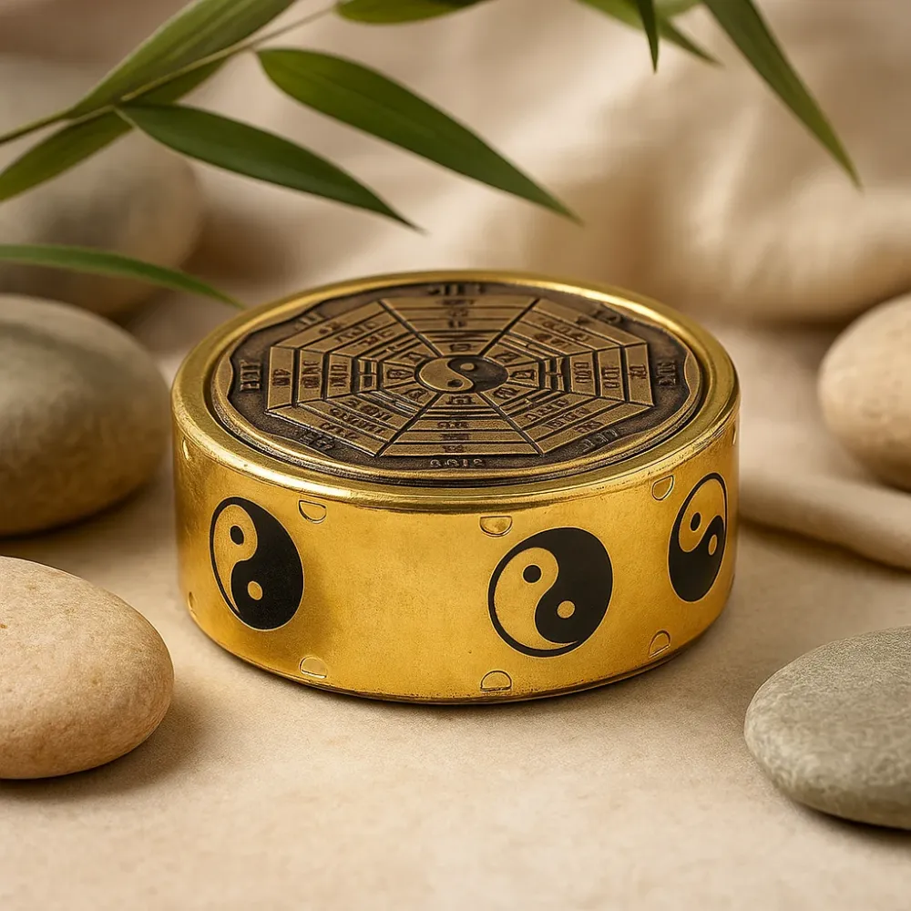 Feng Shui Bagua Yin Yang metalna kutijica za sitnice