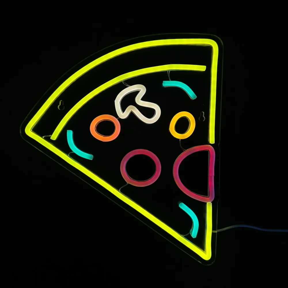 LED oznaka Pizza - USB - 30x34cm