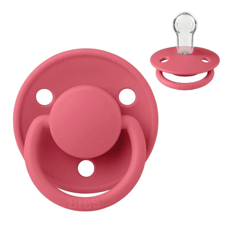 BIBS De Lux Sut - Onesize - Silikone - Coral Practice Essential