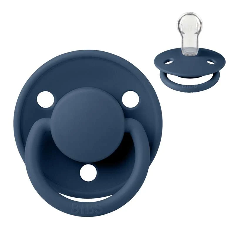 BIBS De Lux Sut - Onesize - Silikone - Steel Blue | Latex-Free & Hypoallergenic