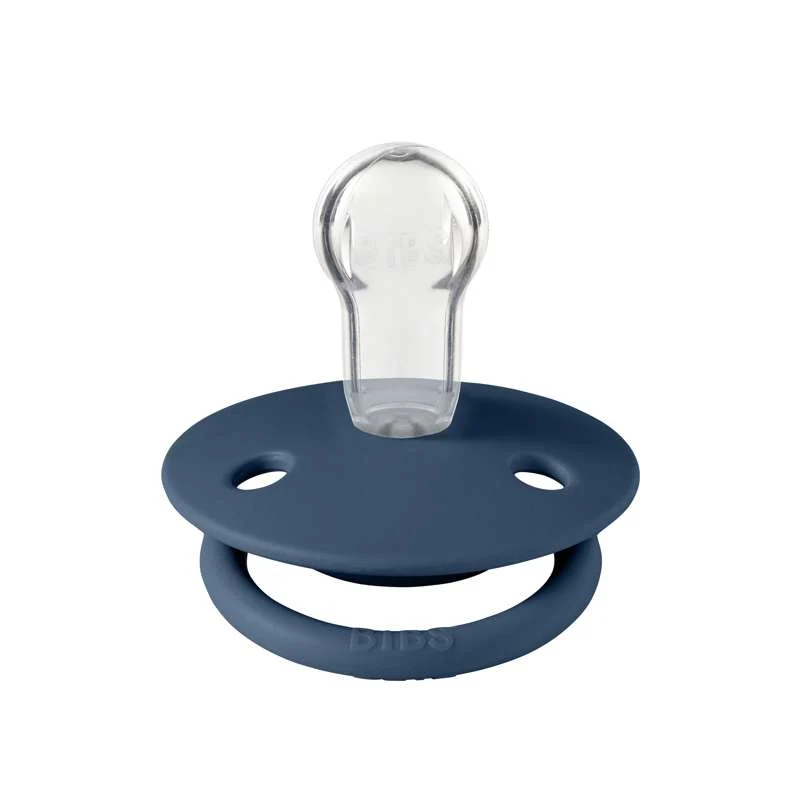 BIBS De Lux Sut - Onesize - Silikone - Steel Blue | Latex-Free & Hypoallergenic