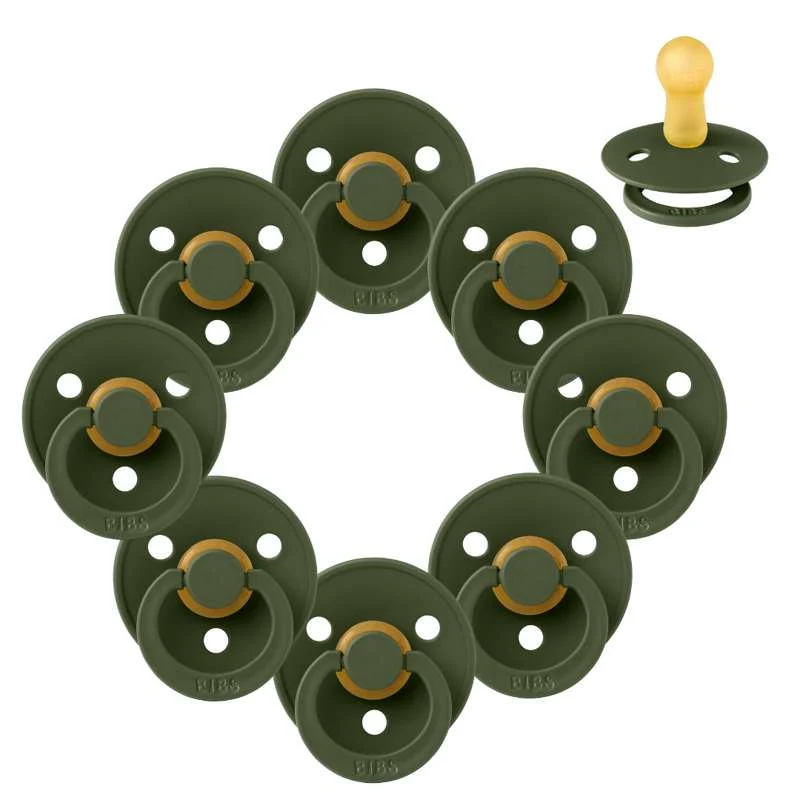 Bibs Okrugla Colour Duda - Sampak - 8 kom. - vel. 2 - Hunter Menta