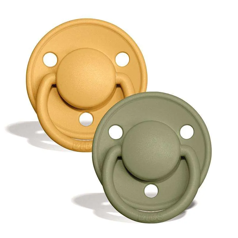 Jednokratna bavica BIBS De Lux Sut - 2-Pak - Onesize - Silikone - Honey Bee/Olive