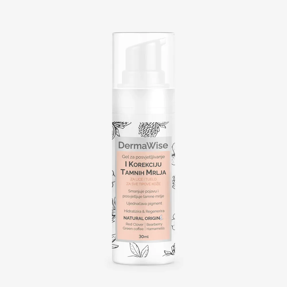 DermaWise gel za posvjetljivanje i korekciju tamnih mrlja - 30 ml