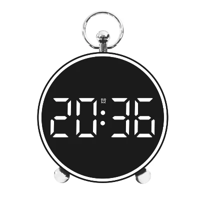 Okrugli LED Digitalni Budilnik Stoni Zidni