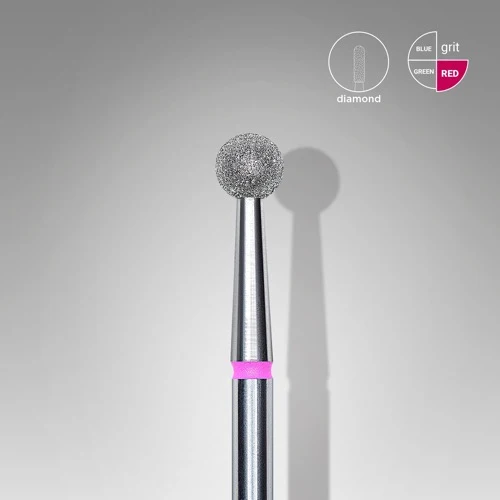 Dijamantna freza, “Ball”, 4.0 mm, Crvena, STALEKS