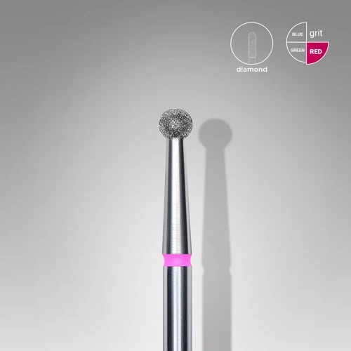 Dijamantna freza, “Ball”, 2.7 mm, Crvena, STALEKS