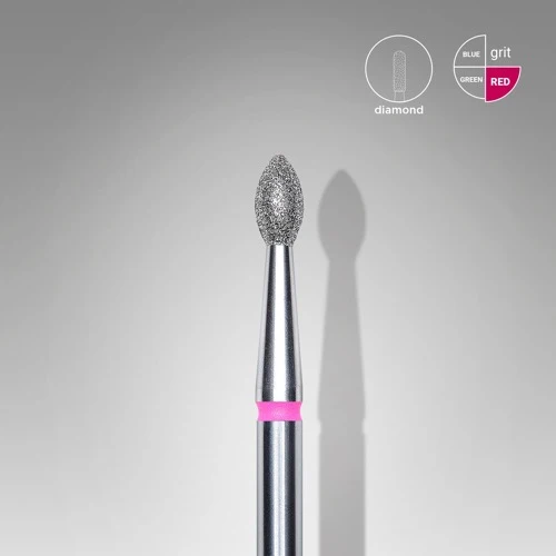 Dijamantna freza, Pupoljak, 2.5*4.5 mm, Crvena, STALEKS