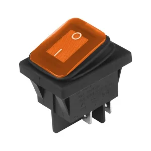 Preklopni prekidač DC 12V / 24V, AC 125V-250V, žuti