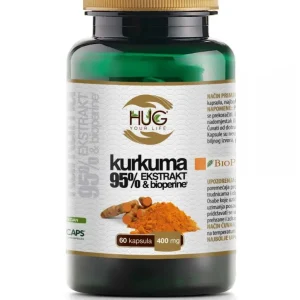 Kurkuma 95% ekstrakt & Bioperine 60x400mg