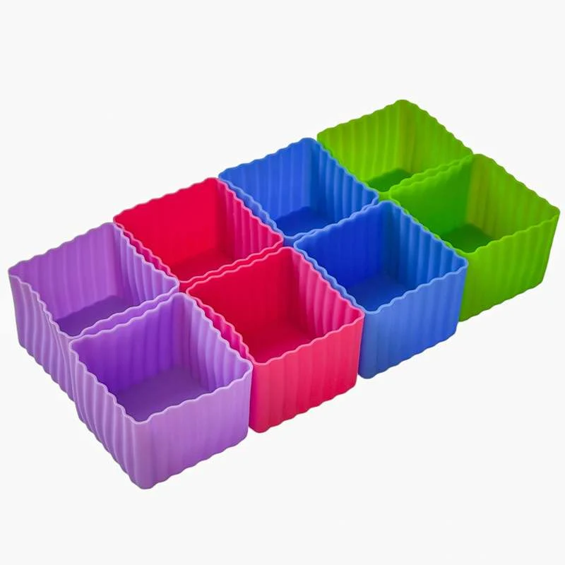 Yumbox - Silikonske forme za užinu - 8 kom. - Višeobojan
