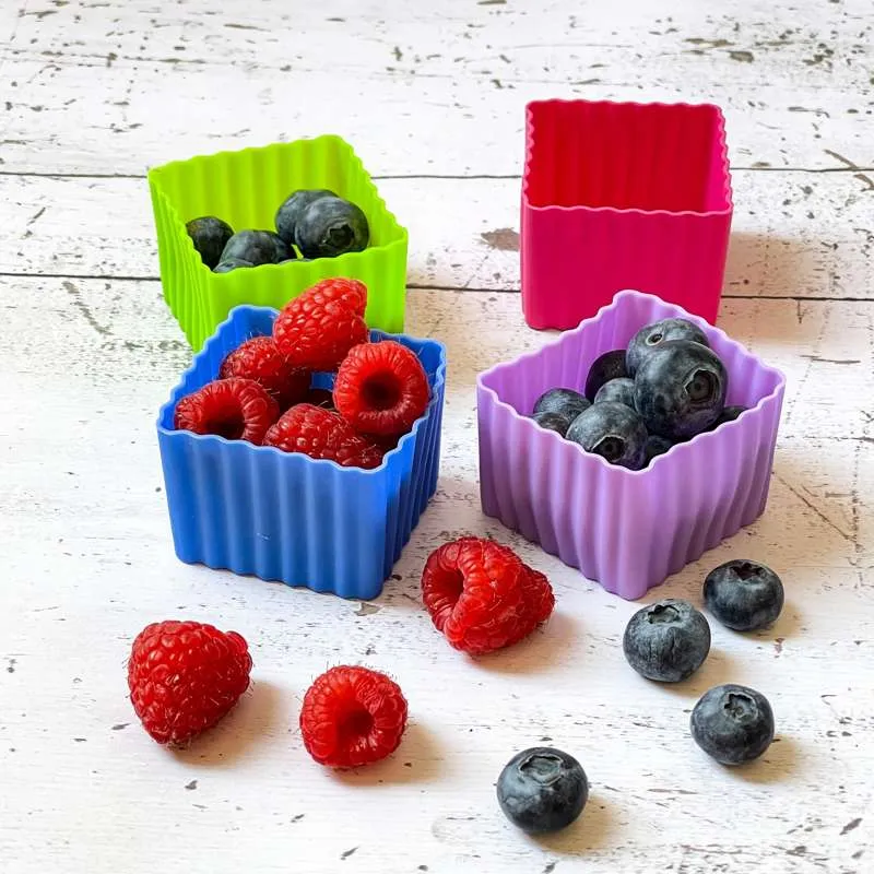 Yumbox - Silikonske forme za užinu - 8 kom. - Višeobojan