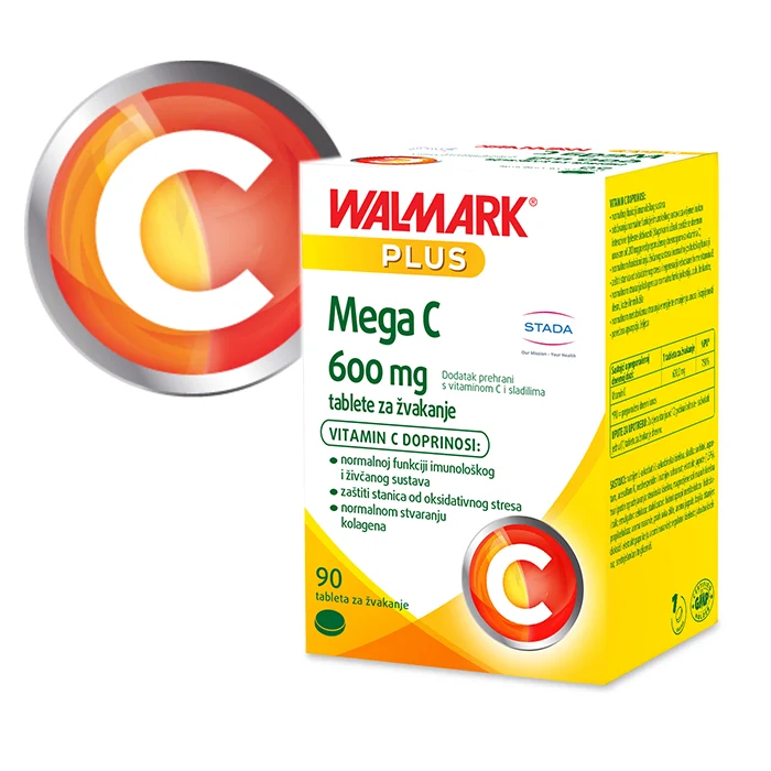 Mega C 600 mg - tablete