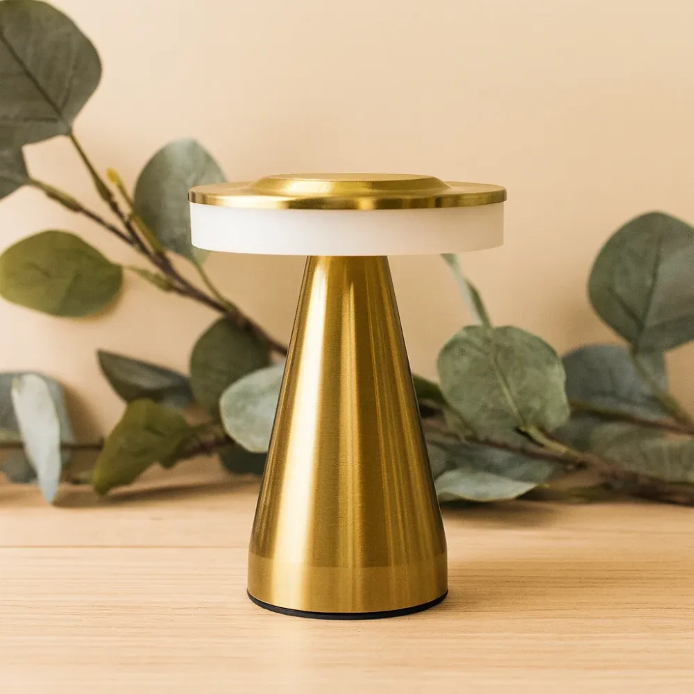 Stolna lampa Copper Touch, USB-C punjiva bežična LED