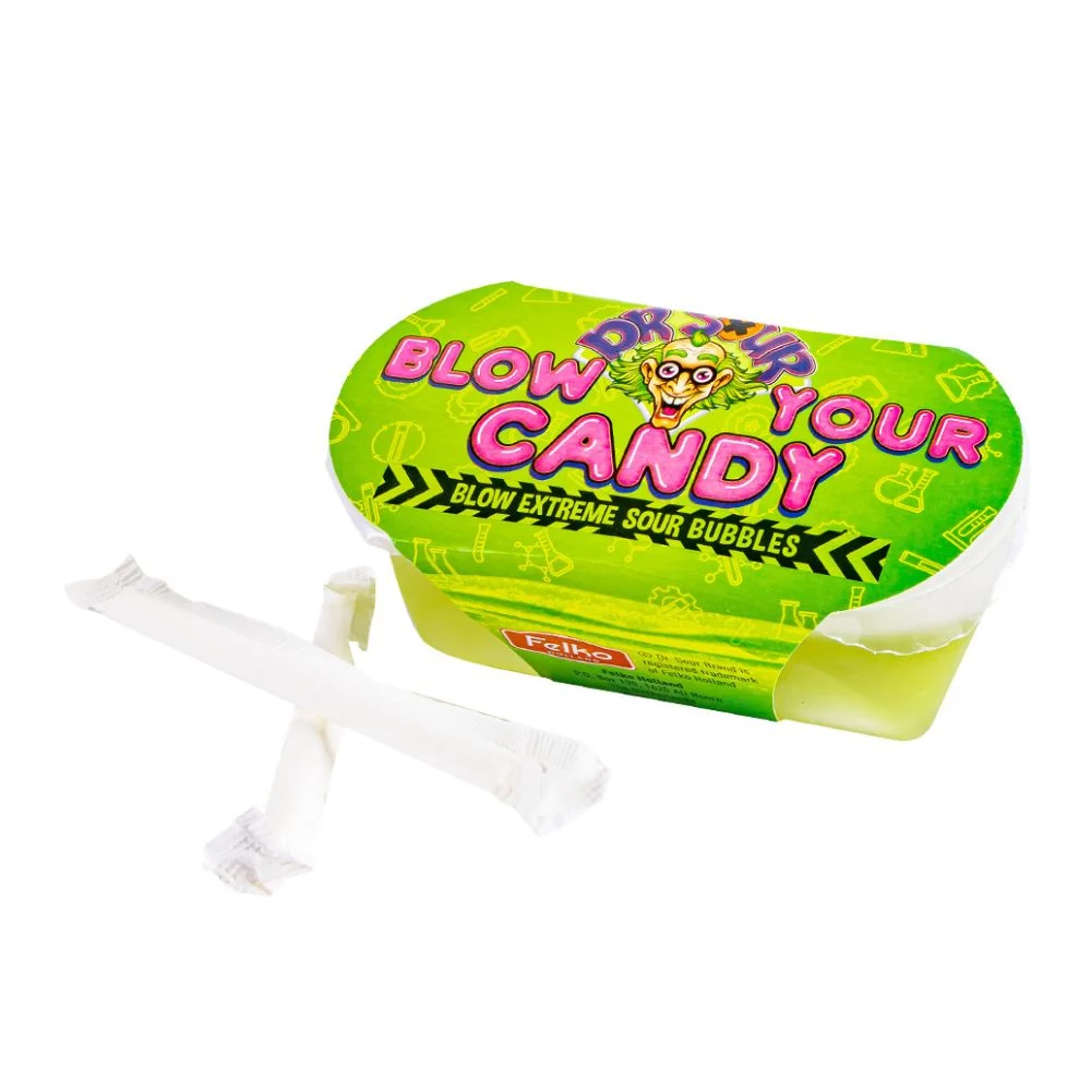 Dr. Sour Blow Your Candy, slatkiš od sluzi s slamkom od 40g