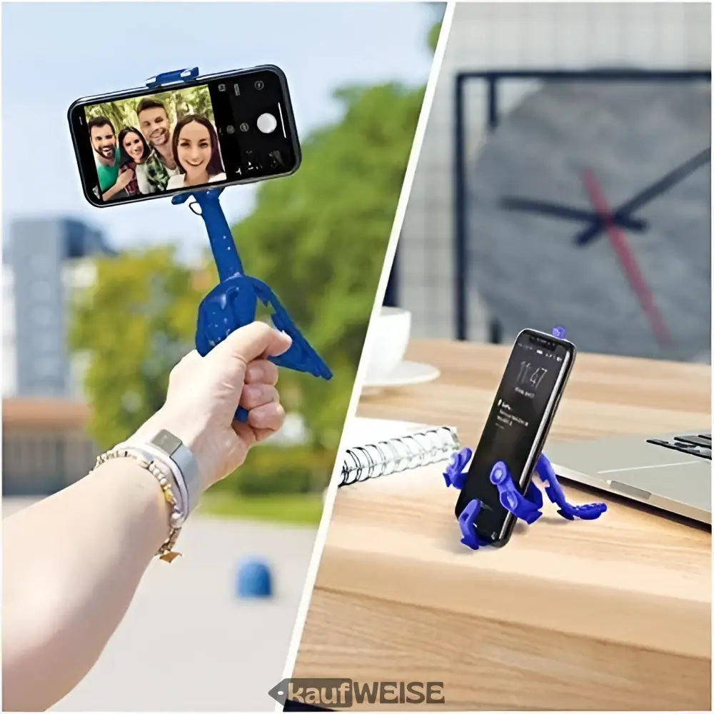 Celly Squiddy fleksibilni držč za mobilni telefon | Tronožac s vakuumskim čšicama | Univerzalni | Plava