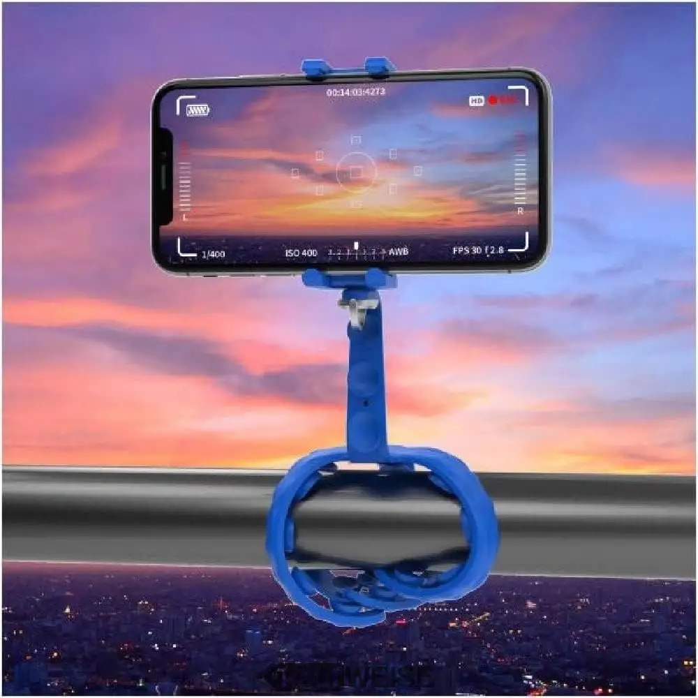 Celly Squiddy fleksibilni držč za mobilni telefon | Tronožac s vakuumskim čšicama | Univerzalni | Plava