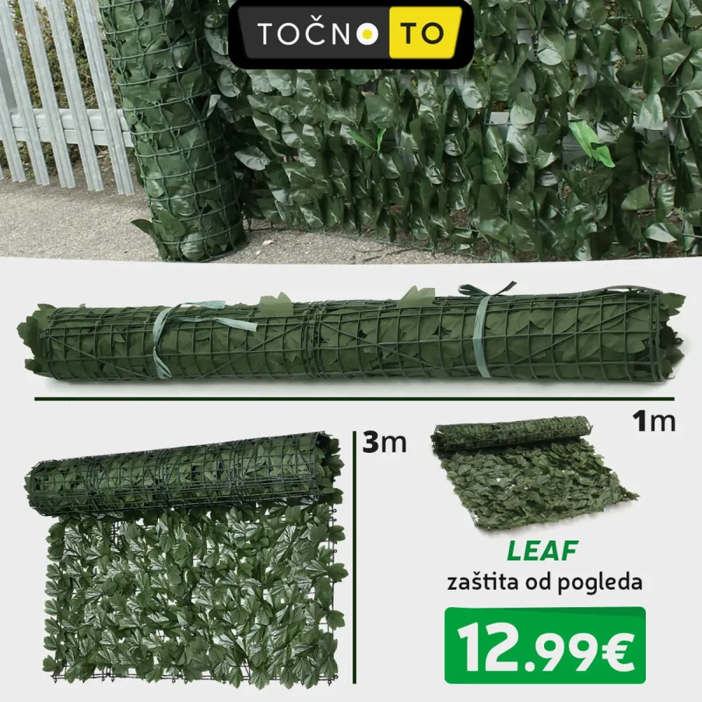 OGRADA OD UMJETNE TRAVE 300x100 CM