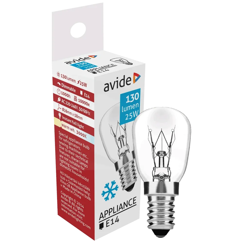 Avide Žarulja za hladnjak, LED 25W, E14, 3000K, IP20 - Cooling Bulb 25W E14