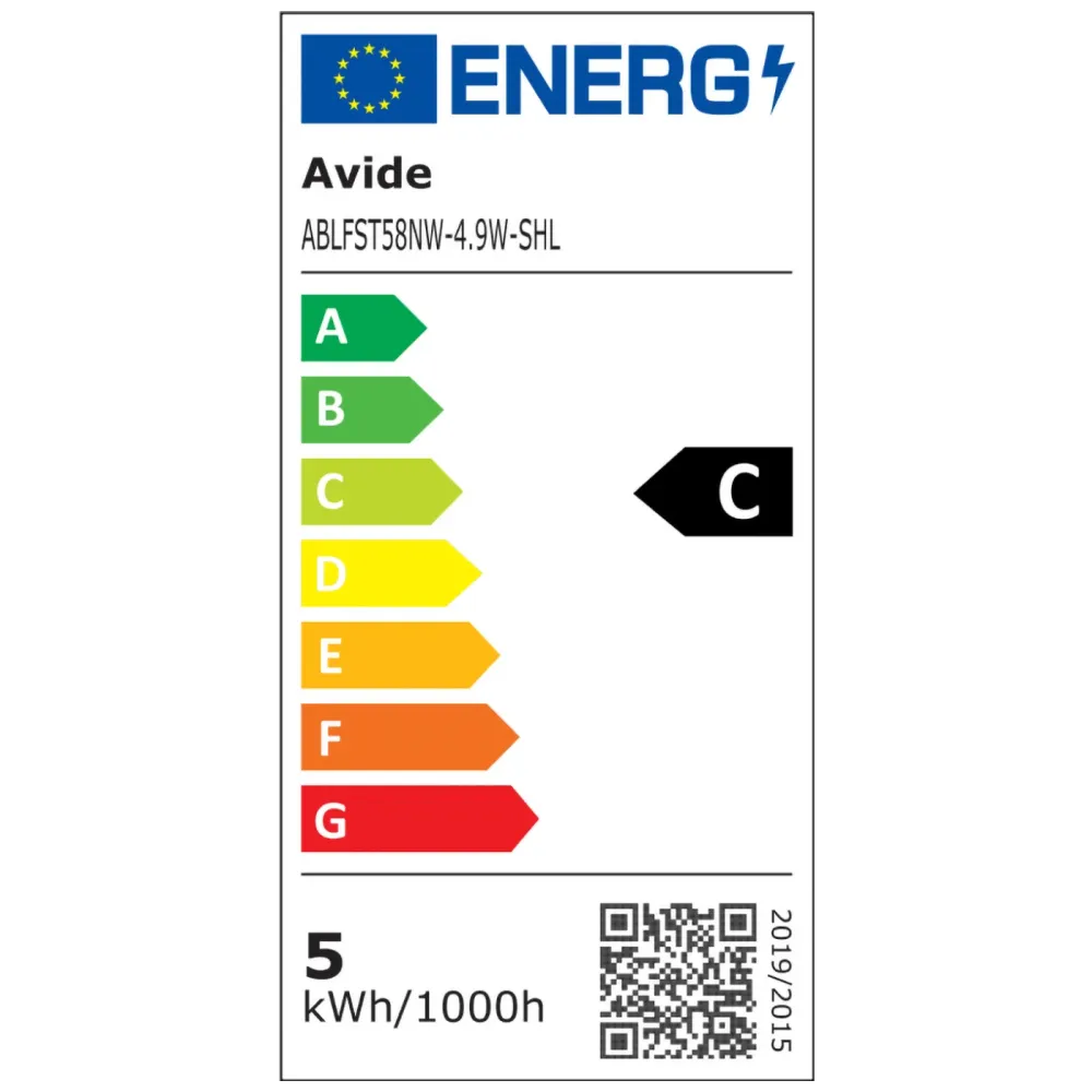 Avide Žarulja, LED 4.9W, E27, 4000K, 230V AC, bijela svjetlost - Filament ST58 4.9W E27