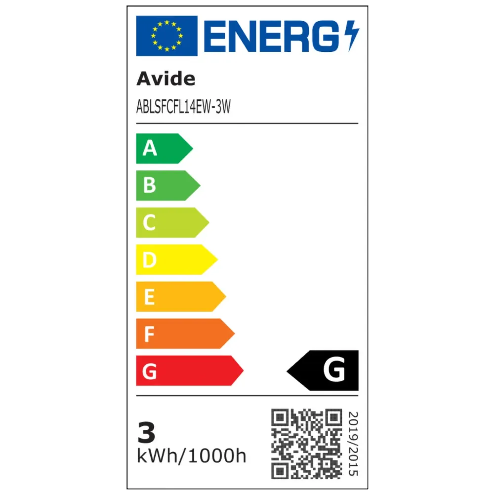 Avide Žarulja,LED 3W,E14,2700K,230V AC,topla bijela svjetlost - Soft Filament Candle Flame 3W E14