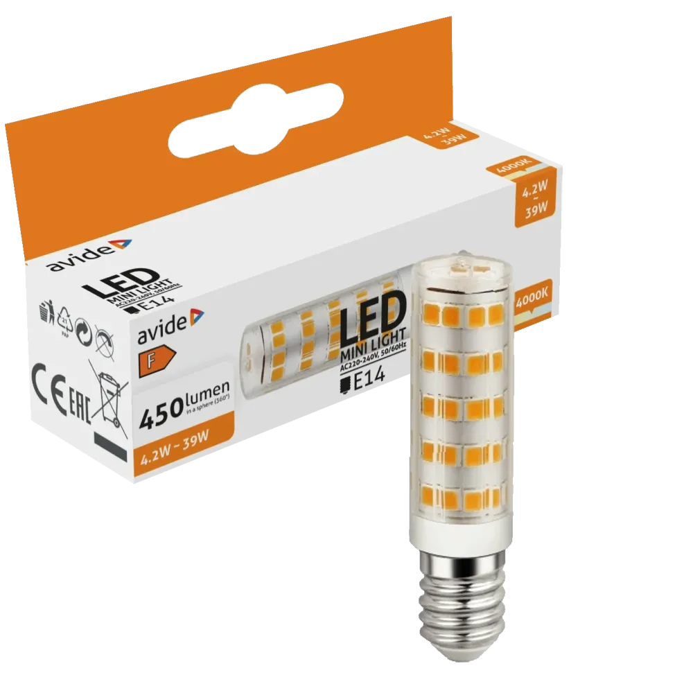 Avide LED sijalica, 4.2W, E14, 4000K, IP20 - ABJD14NW-4.2W-B
