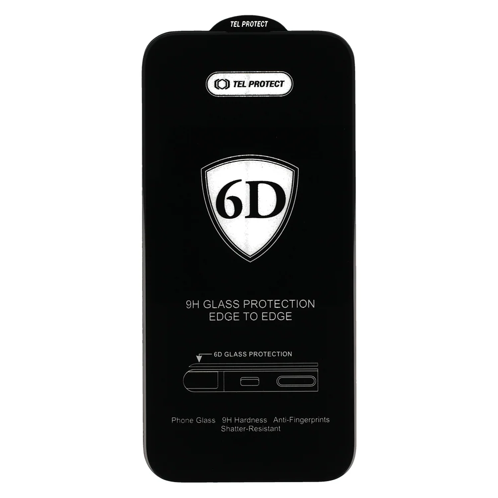 Kaljeno staklo Tel Protect Full Glue 6D za MOTOROLA EDGE 60 PRO 5G sa crnim rubom