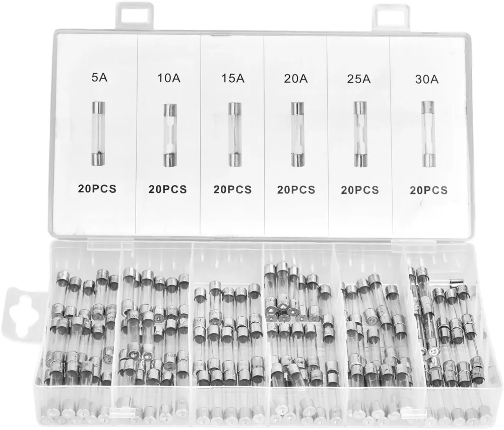 Set staklenih osigurač 120 kom 5–30A KD1302