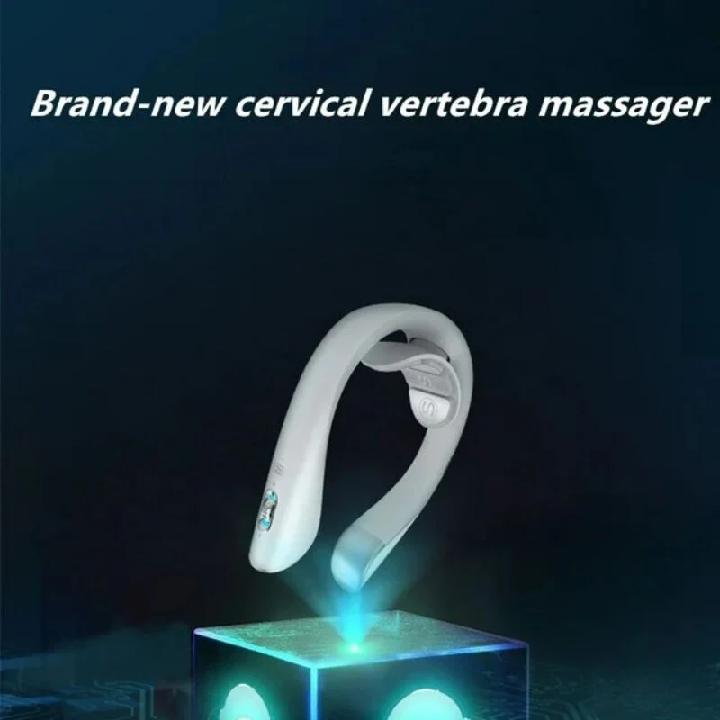 SKG K5 Pro Masažer za Vrat s Mikrostrujom – Bijeli, Vibracije + Toplina, TENS