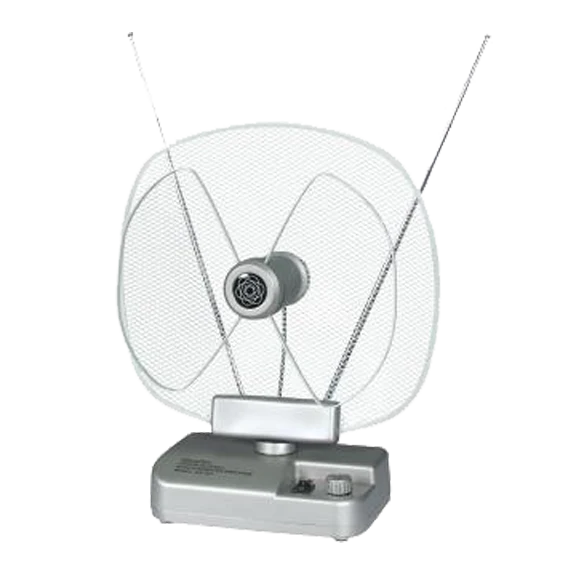 Falcom Antena sobna sa pojačalom, UHF/VHF, srebrna - ANT-204S