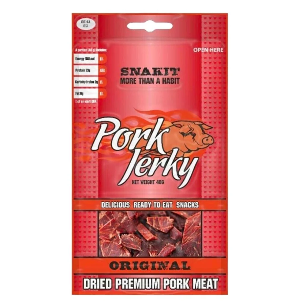 Snakit Pork Jerky Original, sušeno svinjsko meso od 40g
