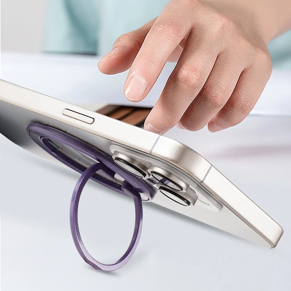 Techsuit – MagSafe telefonski prsten (MPR2) – Okrugli oblik- aluminijska legura – crveni