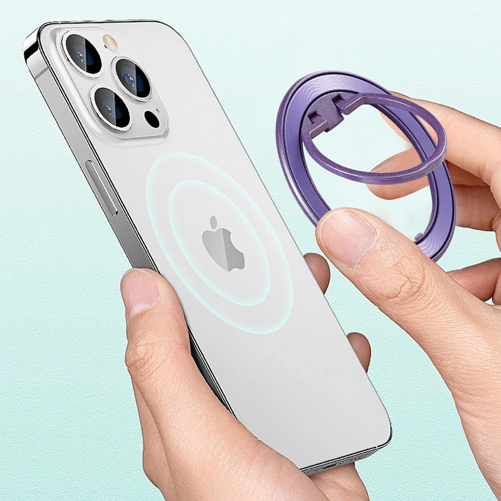 Techsuit – MagSafe telefonski prsten (MPR2) – Okrugli oblik- aluminijska legura – bordo