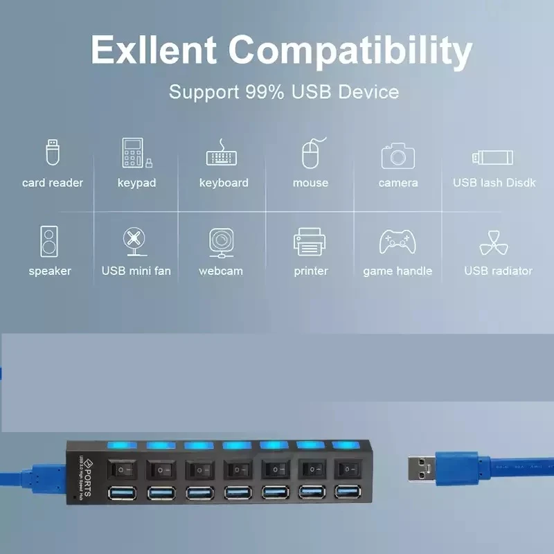 USB Hub sa 7 porta