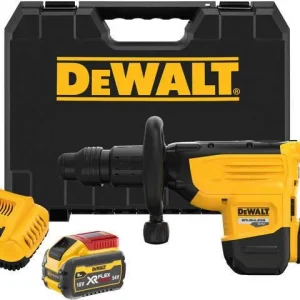 54V Akku-Meißelhammer SDS Max, 2x Akku 9,0 Ah FLEXVOLT, Ladegerät (DeWALT DCH892X2-QW)