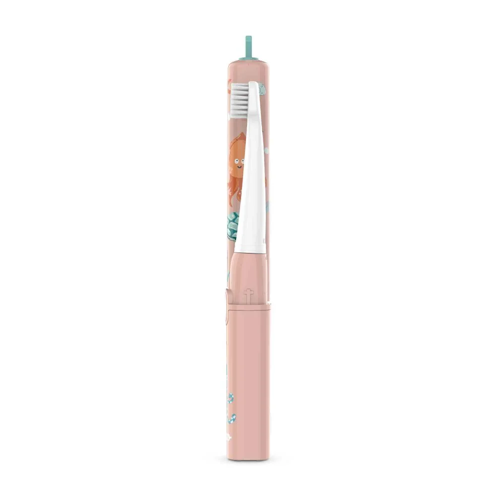 NENO PULITO Električna četkica za zube za djecu (3-6 godina), Coral