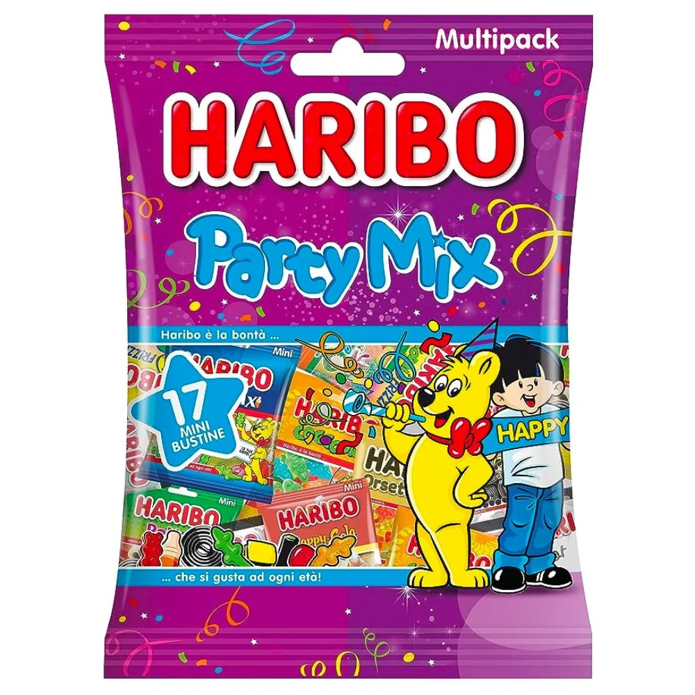 Haribo Party Mix, vrećice gumenih bombona od 740g