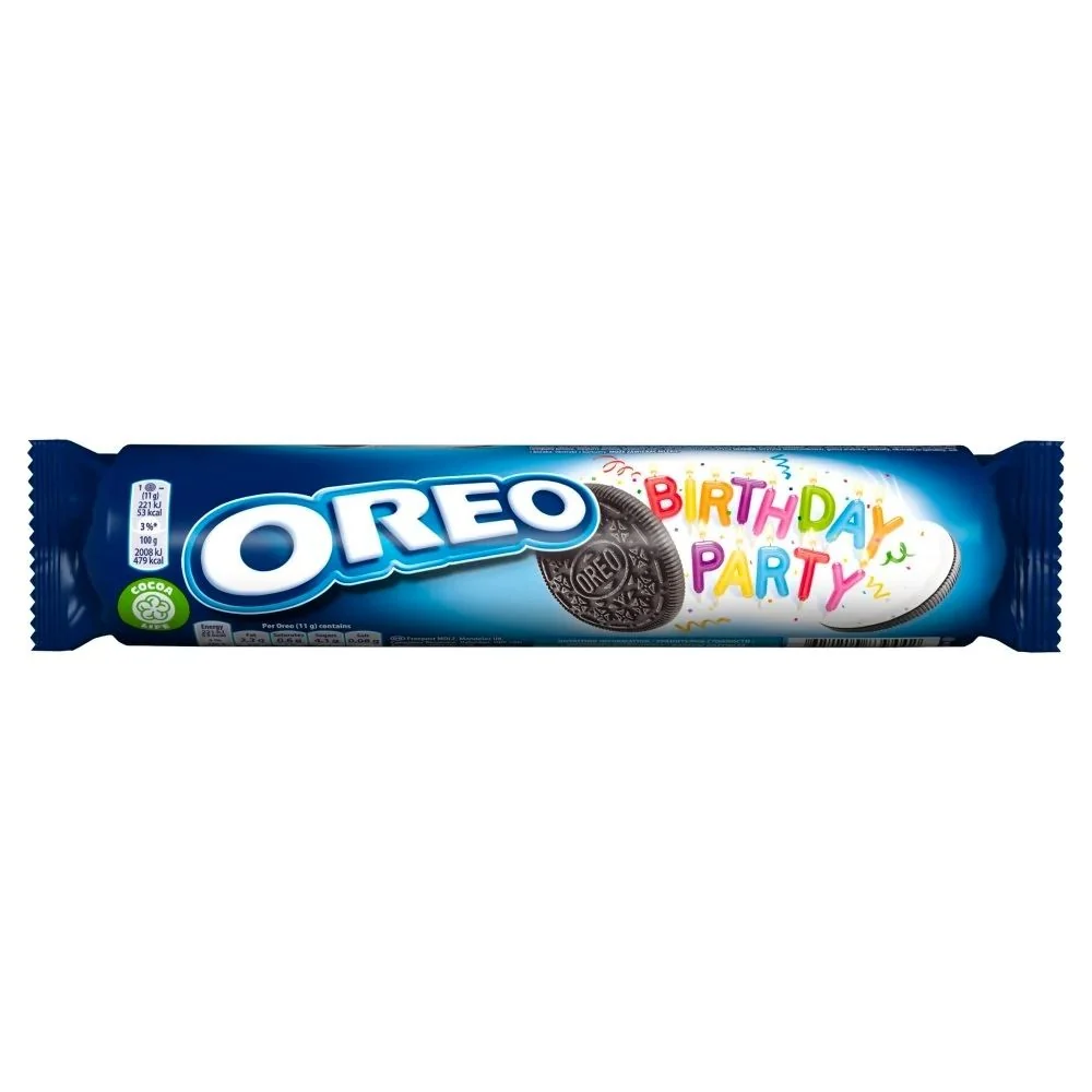 Oreo Birthday Party, keksi s vanilijom i čokoladom od 154g