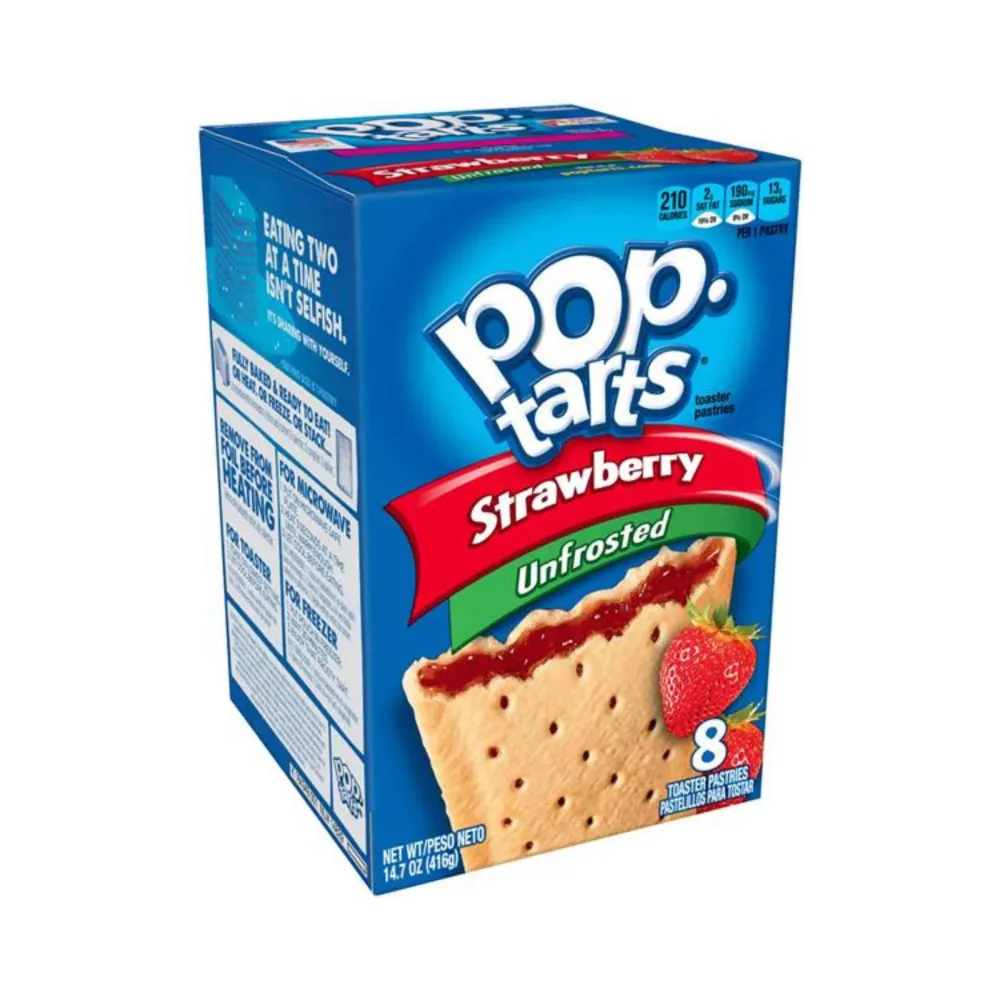Pop tarts Strawberry Unfrosted, keksi s jagodom od 416g