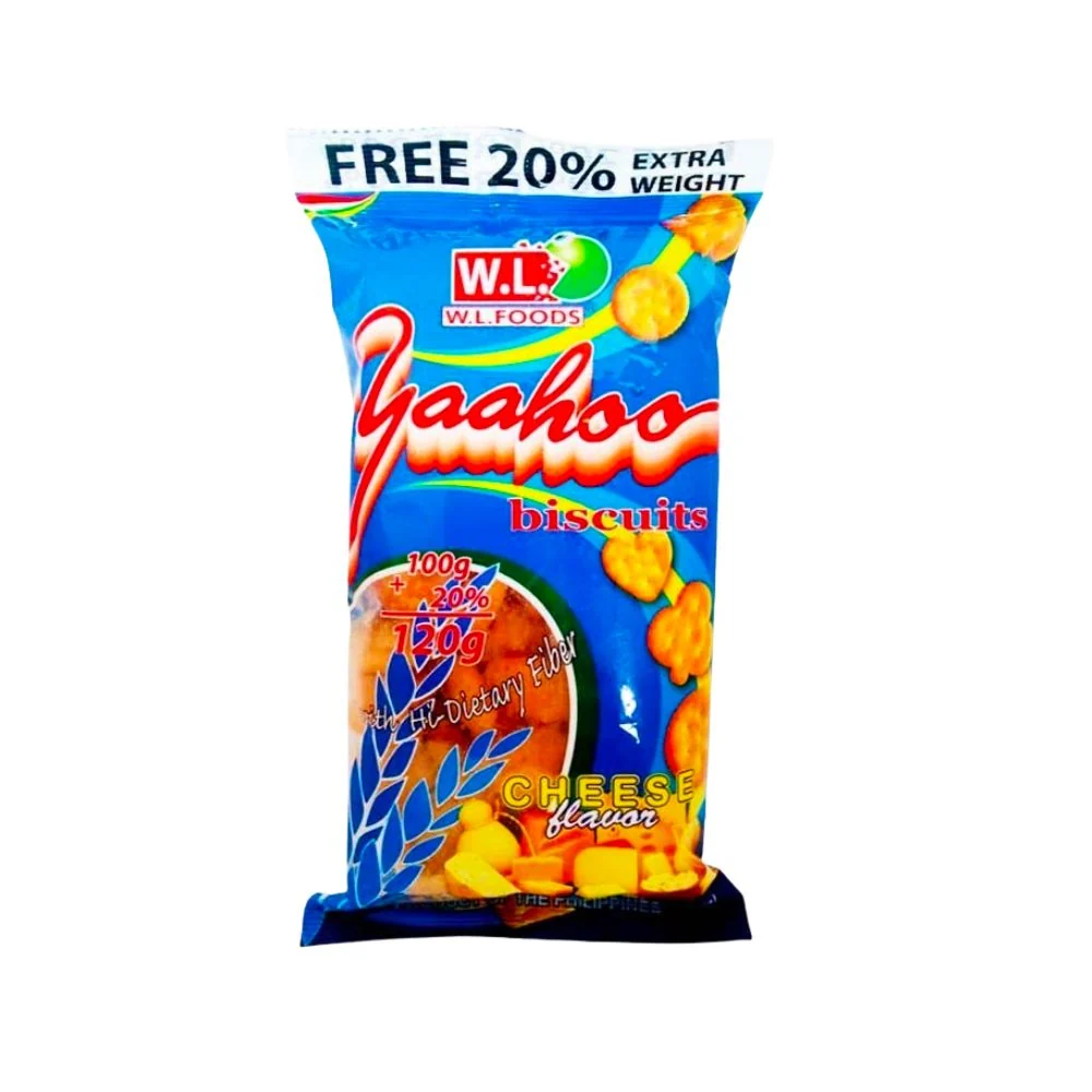 W.L. Yaahoo Biscuits Cheese Biscuit, keksi sira od 120g