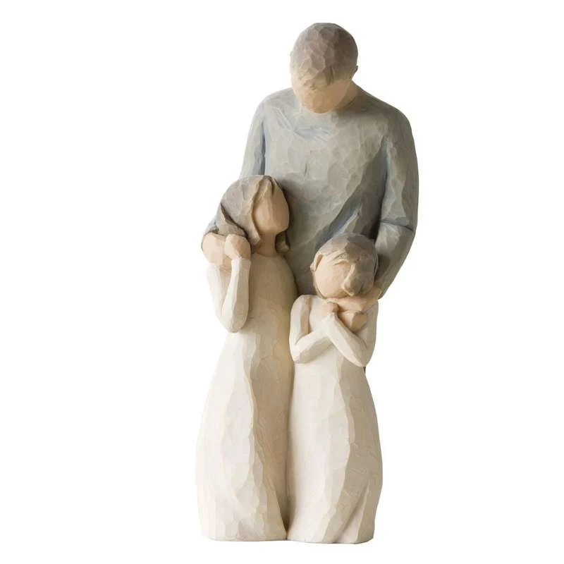 Willow Tree Moje djevojke figura (otac s dvije kćeri)
