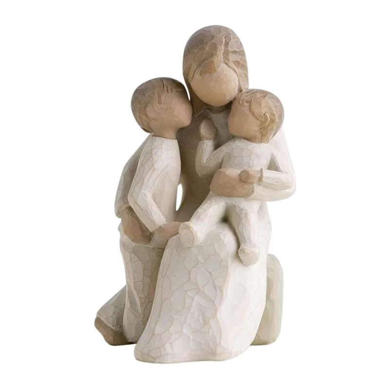Willow Tree Tiho Figur (majka s dvoje djece)