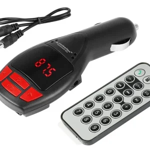 FM LCD MP3 odašiljač, SD / MMC utor, Bluetooth + A2DP, USB 1A