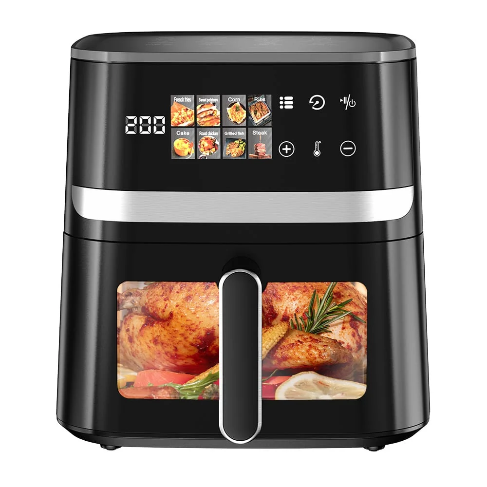 7L Friteza na vrući zrak, 1350 W, 8 predprograma, do 85 % manje masnoće, s prozirnim prozorom, LED zaslon osjetljiv na dod...