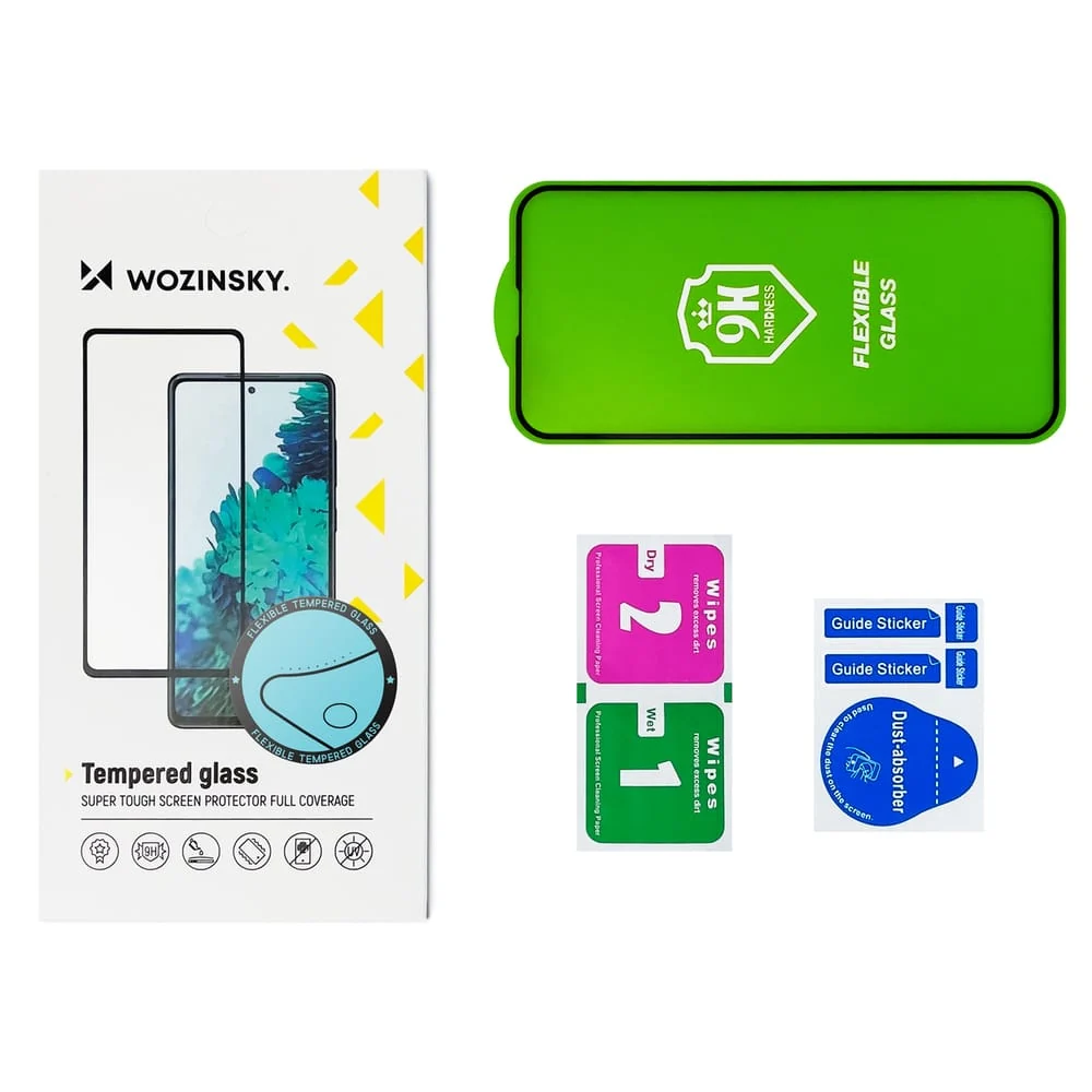Wozinsky Full Cover Flexi Nano Glass Hybrid Screen Protector s okvirom za Samsung Galaxy A03s