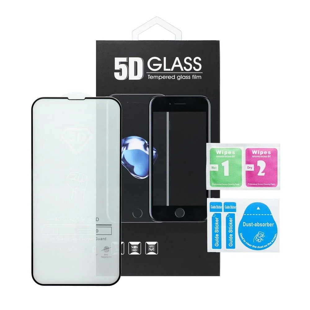5D Full Glue kaljeno staklo za Samsung Galaxy A03 / A04 / A04e sa crnim okvirom